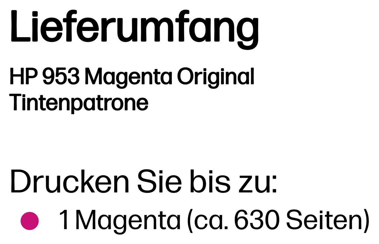 Nr.953 Druckerpatronen Magenta 