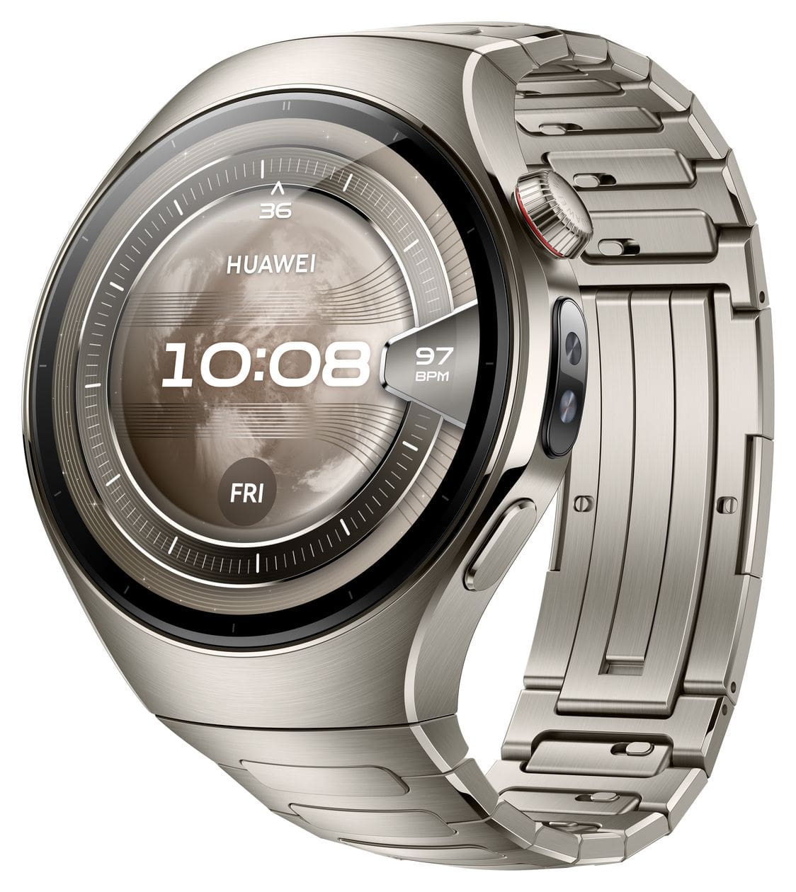 Watch 5 Digital 46 mm Smartwatch Rund 310 ppi  (Silber) 