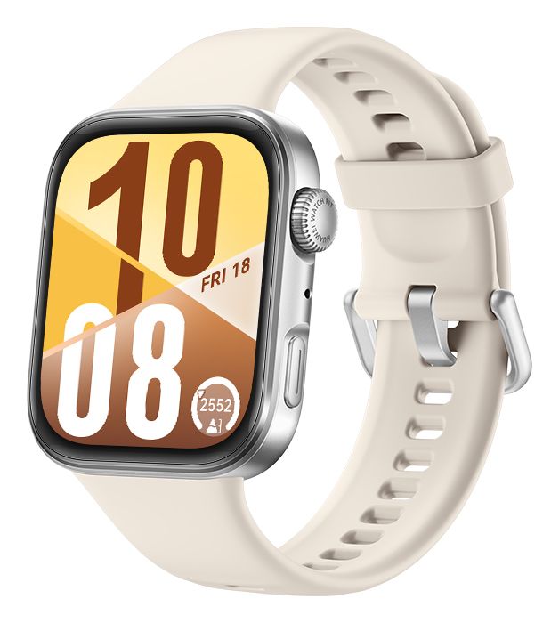 Watch Fit 4 Digital 38 mm Smartwatch Rechteckig 168 h 337 ppi  (Silber) 