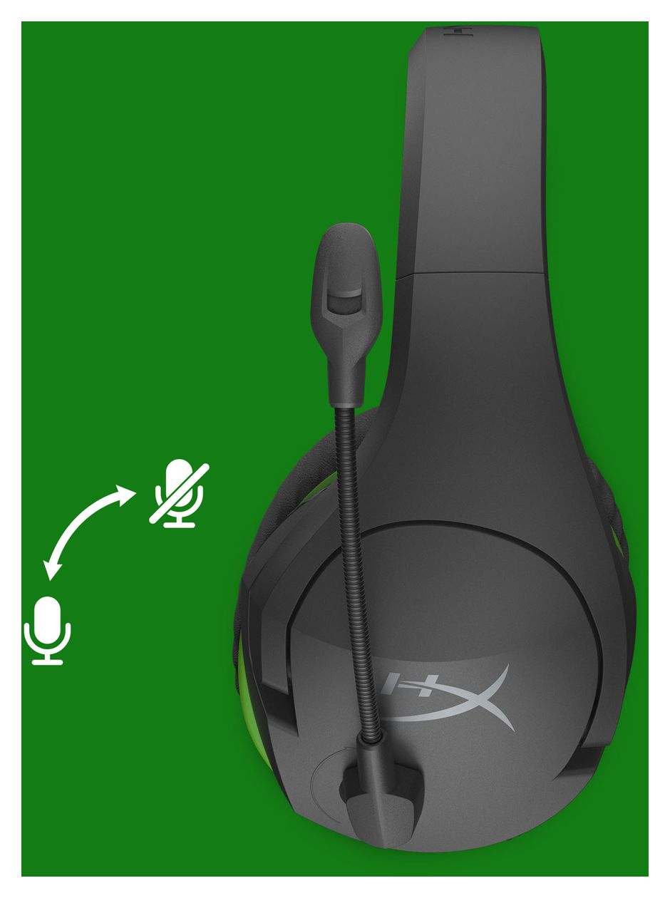CloudX Stinger Core Wireless Over Ear Kopfhörer Kabelgebunden  (Schwarz, Grün) 