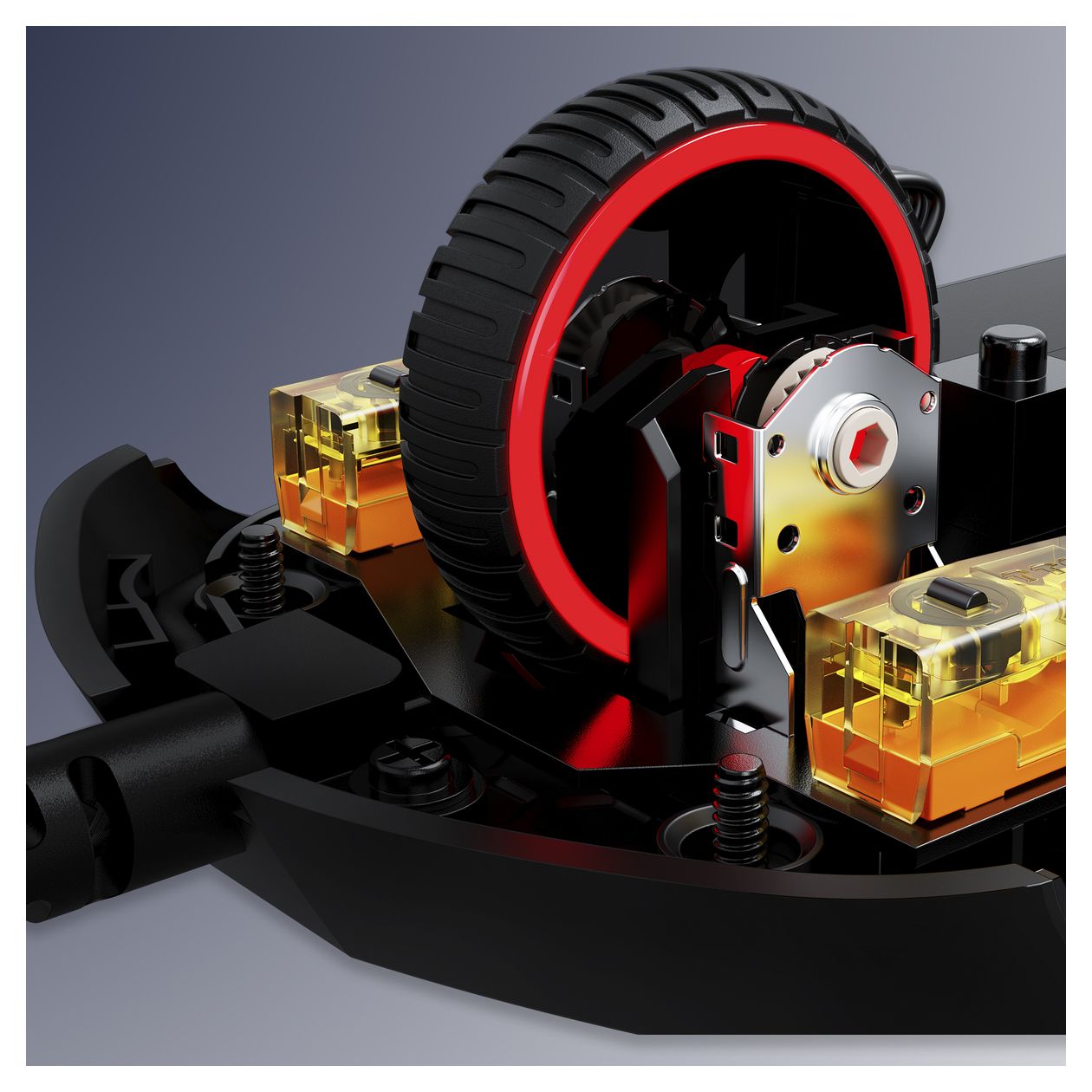 HyperX Pulsefire Haste 3200 DPI Gaming Maus Optisch  (Pink, Weiß) 