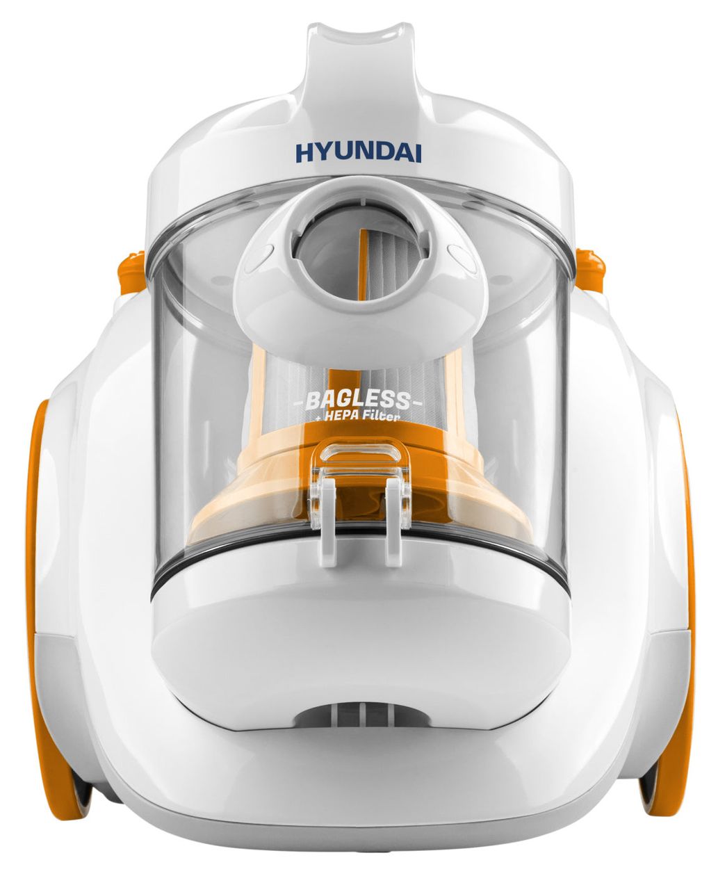 VC009 Bodenstaubsauger Beutellos 700 W HEPA  (Weiß, Orange) 