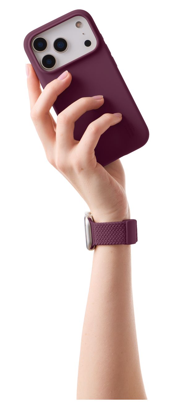 Soft Braid Watch Band Armband 22 mm Apple Watch 38/40/41/42 (Series10)  (Violett) 