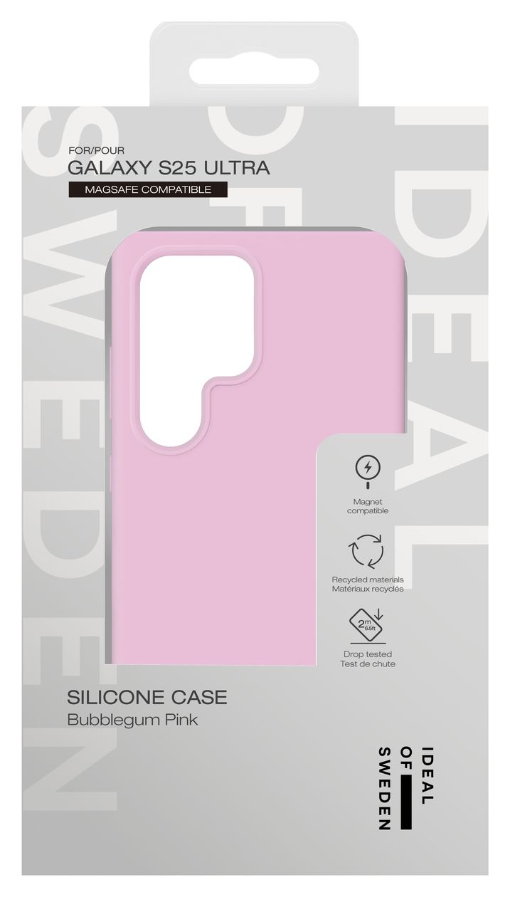 Silicone Case MagSafe für Samsung Galaxy S25 Ultra (Bubblegum Pink) 