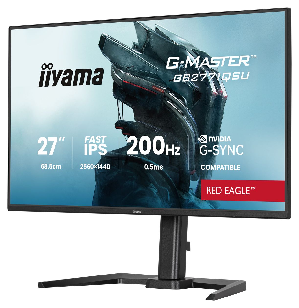 G-Master GB2771QSU-B1 Quad HD Monitor 68,6 cm (27 Zoll) 16:9 350 cd/m²  (Schwarz) 