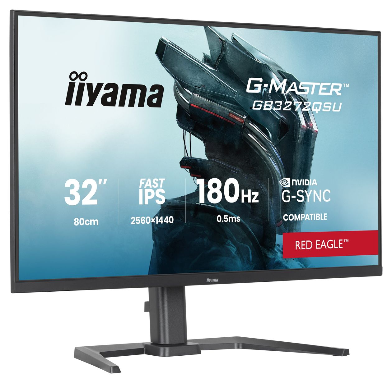 G-Master GB3272QSU-B1 Quad HD Monitor 80 cm (31.5 Zoll) 16:9 400 cd/m²  (Schwarz) 