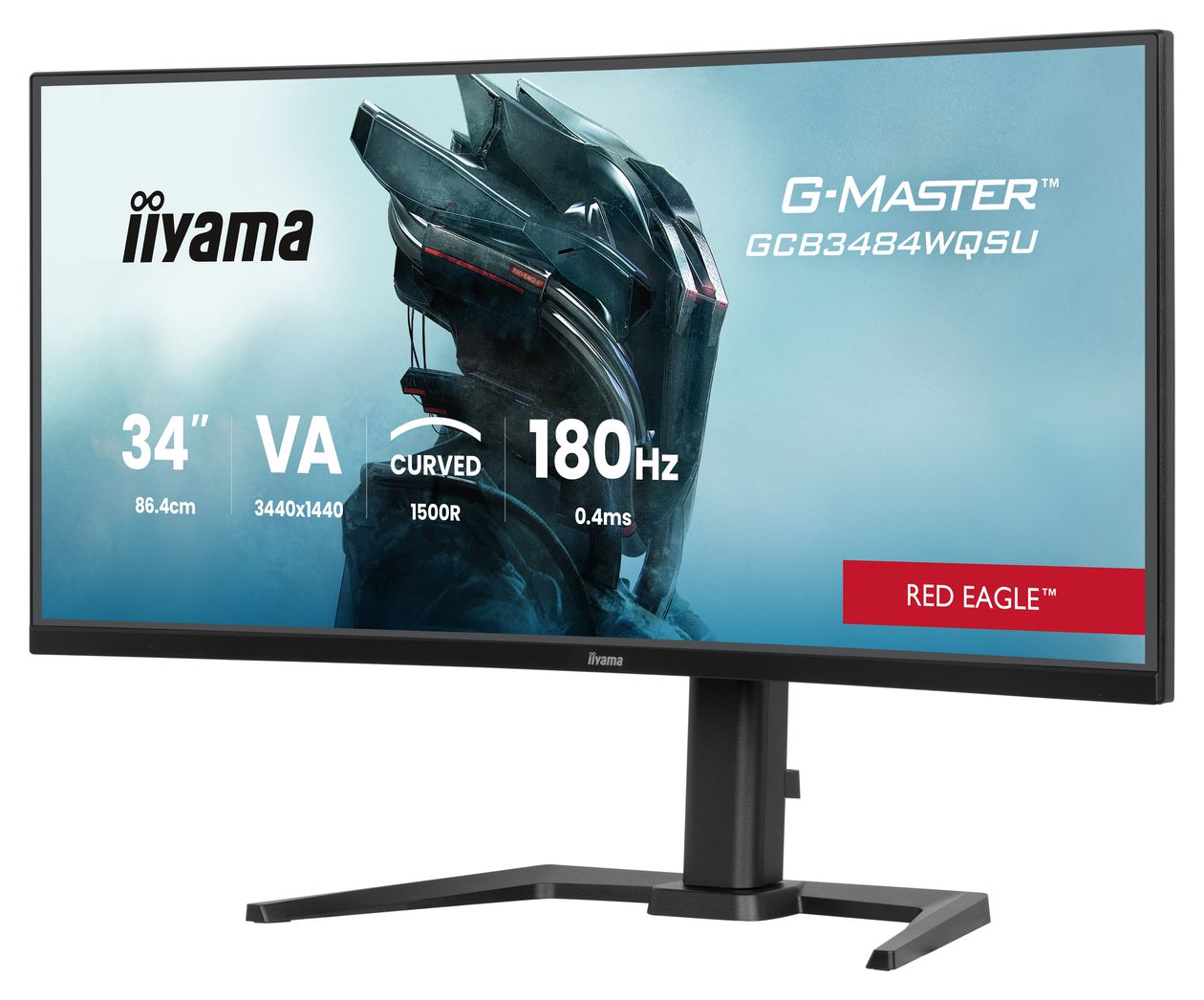 G-Master GCB3484WQSU-B1 Quad HD Monitor 86,4 cm (34 Zoll) 21:9 0,4 ms 500 cd/m²  (Schwarz) 