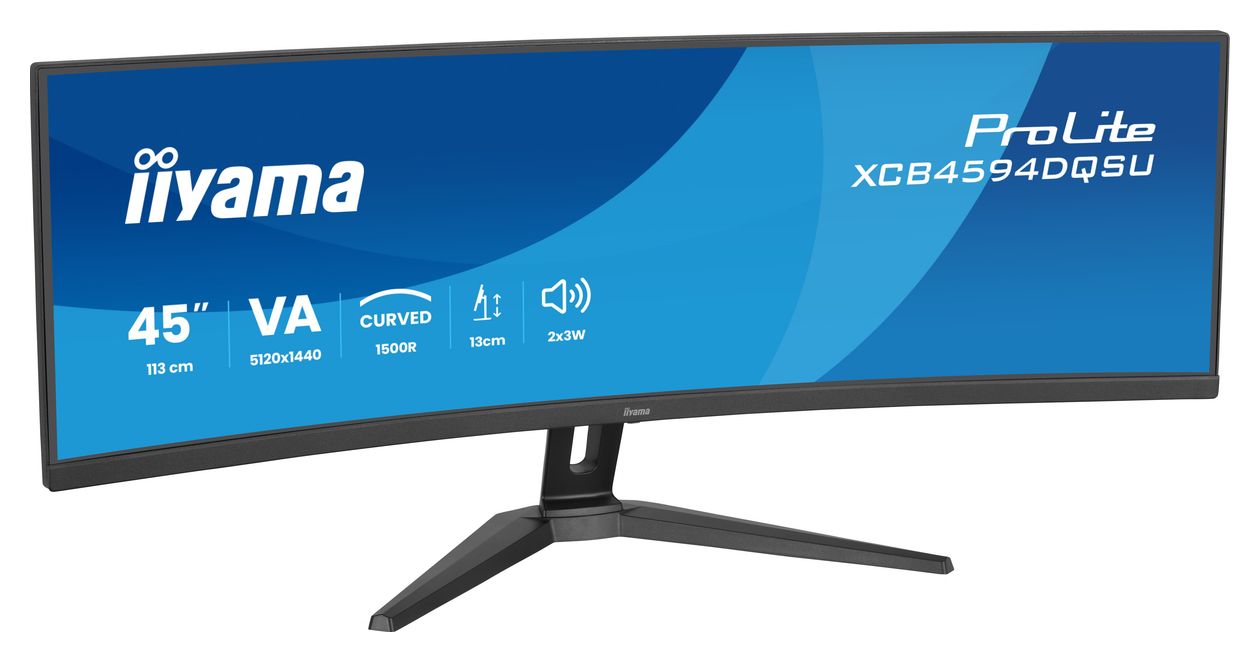 ProLite XCB4594DQSU-B1 Quad HD Monitor 113 cm ( 44.5 Zoll) 32:9 2 ms 450 cd/m²  (Schwarz) 