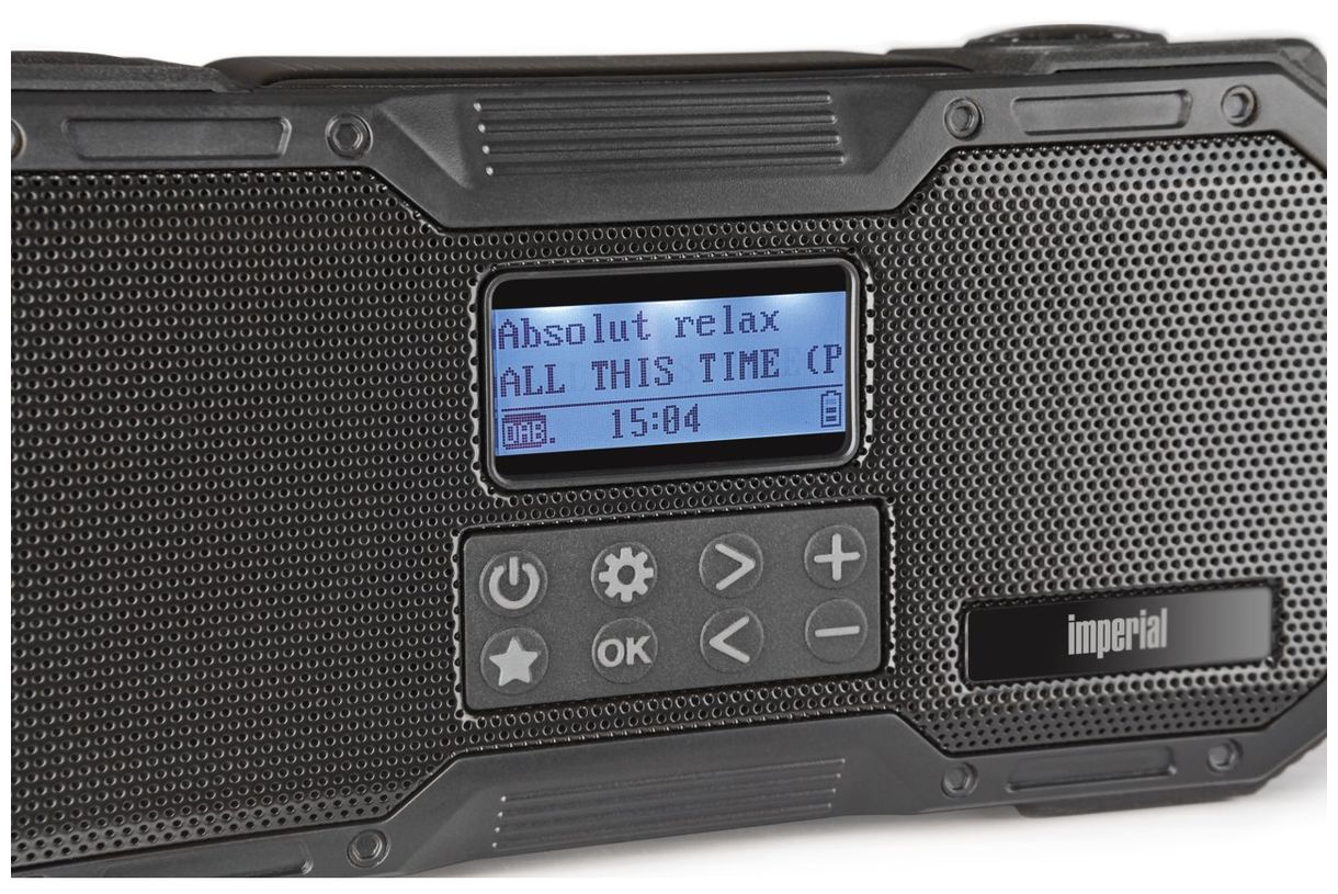 Dabman OR1 Bluetooth DAB+, FM Radio Schockresistent IPX5 (Schwarz) 
