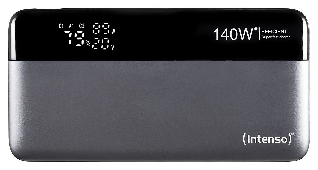 HE 25000 mAh Powerbank  (Schwarz, Grau) 