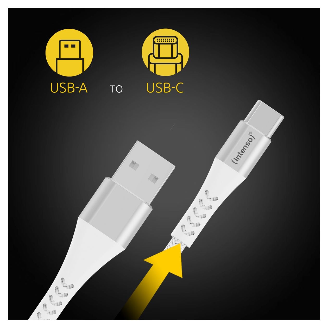 A315C 480 Mbit/s Stecker USB A auf USB C bis 60 W 1,5 m  (Weiß) 