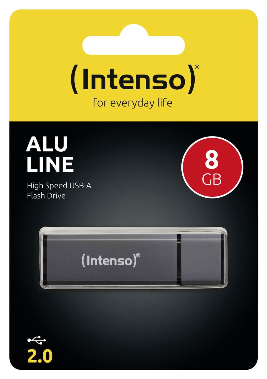 Alu Line USB Typ-A Stick 8 GB  (Anthrazit) 