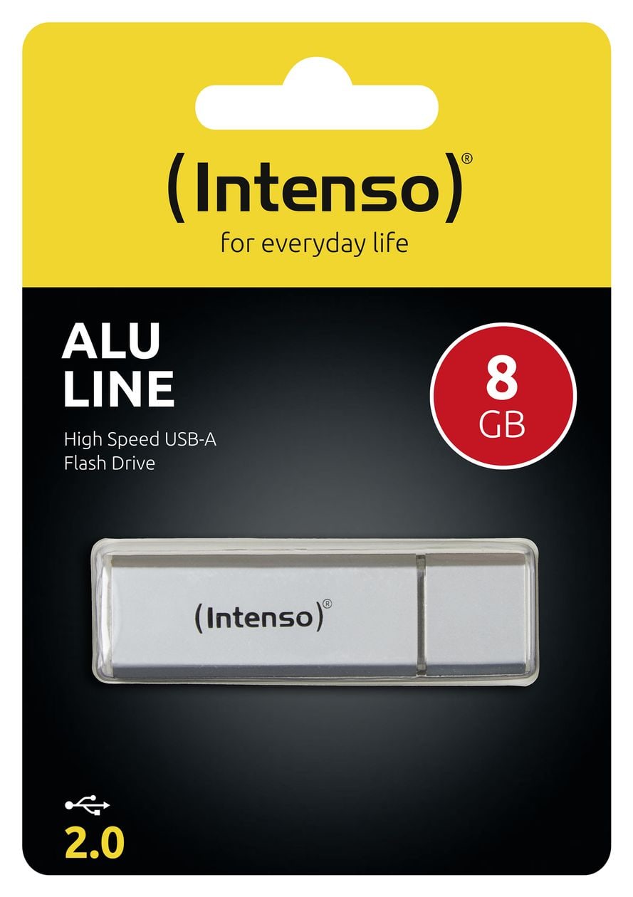 Alu Line USB Typ-A Stick 8 GB  (Silber) 