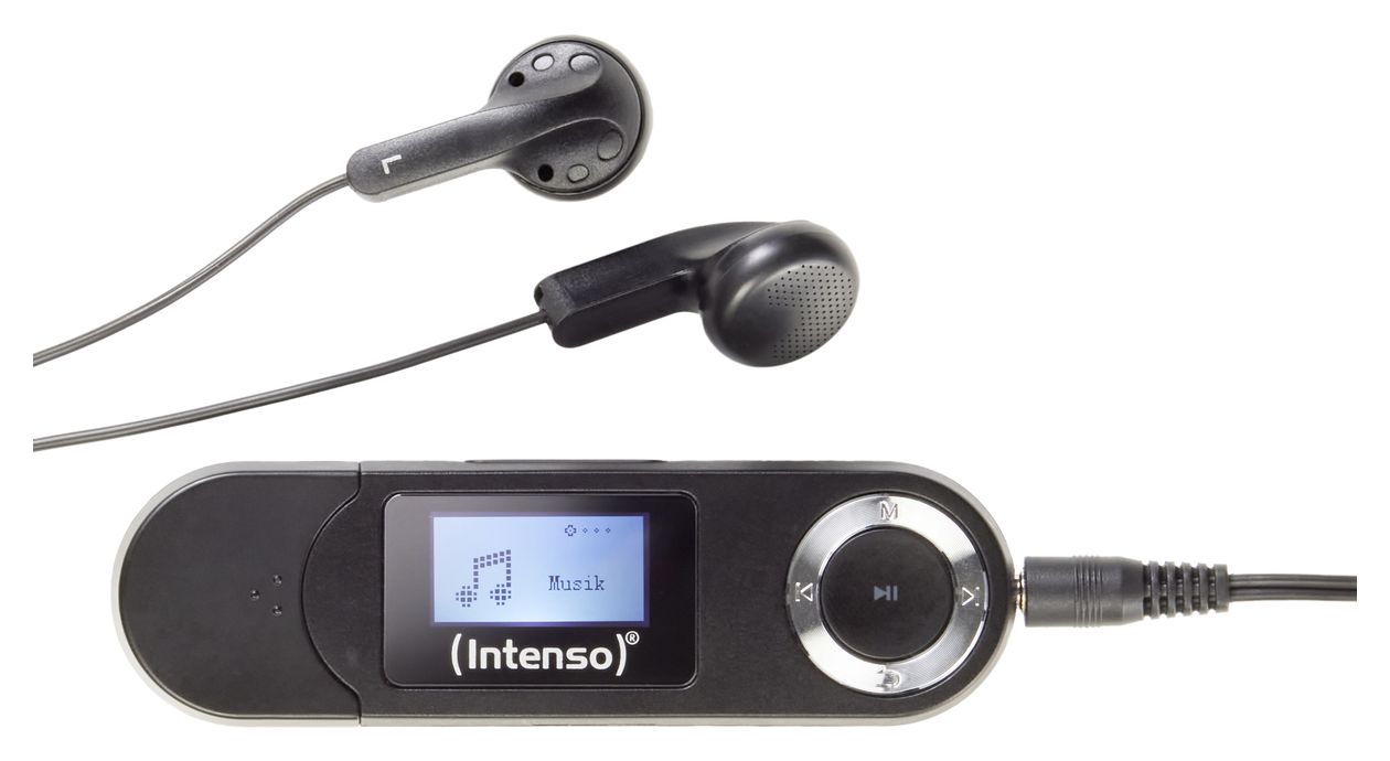 Music Walker MP3 Spieler 16 GB  (Schwarz) 