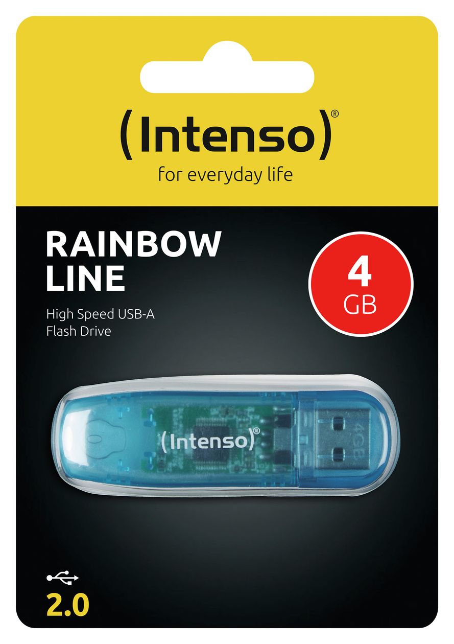 Rainbow Line USB Typ-A Stick 4 GB  (Blau) 