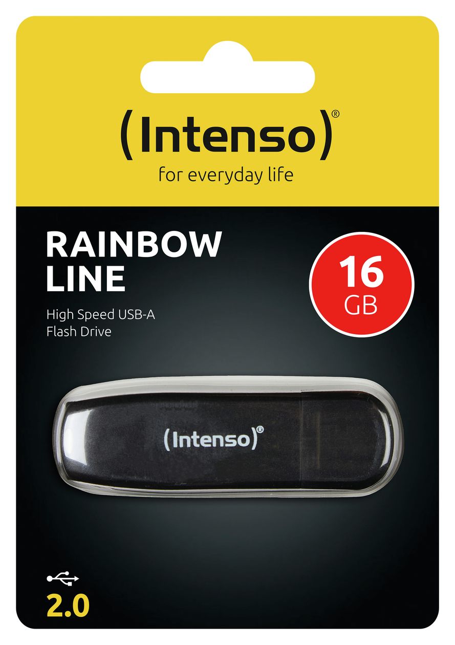 Rainbow Line USB Typ-A Stick 16 GB  (Schwarz) 