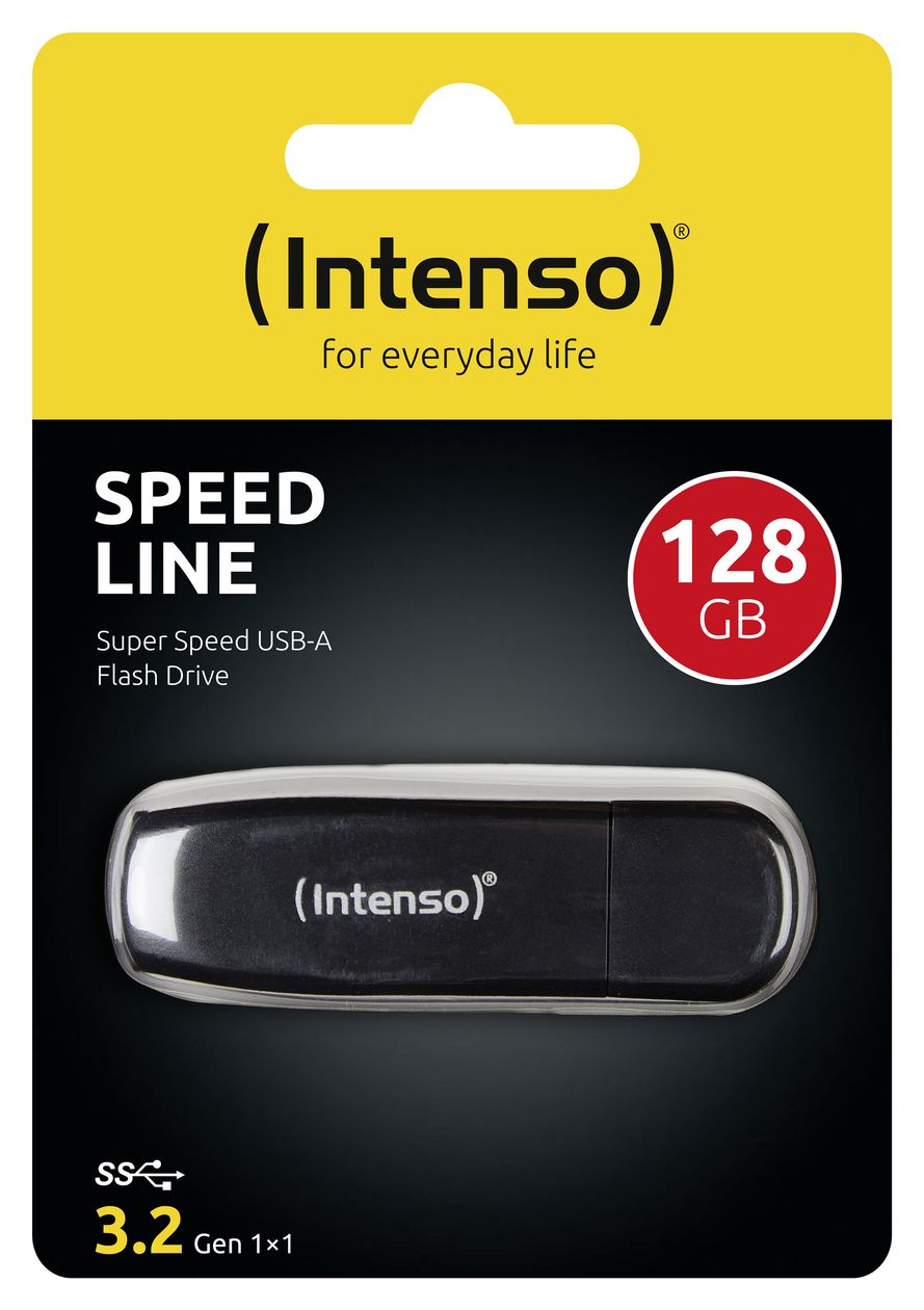 Speed Line USB Typ-A Stick 128 GB  (Schwarz) 