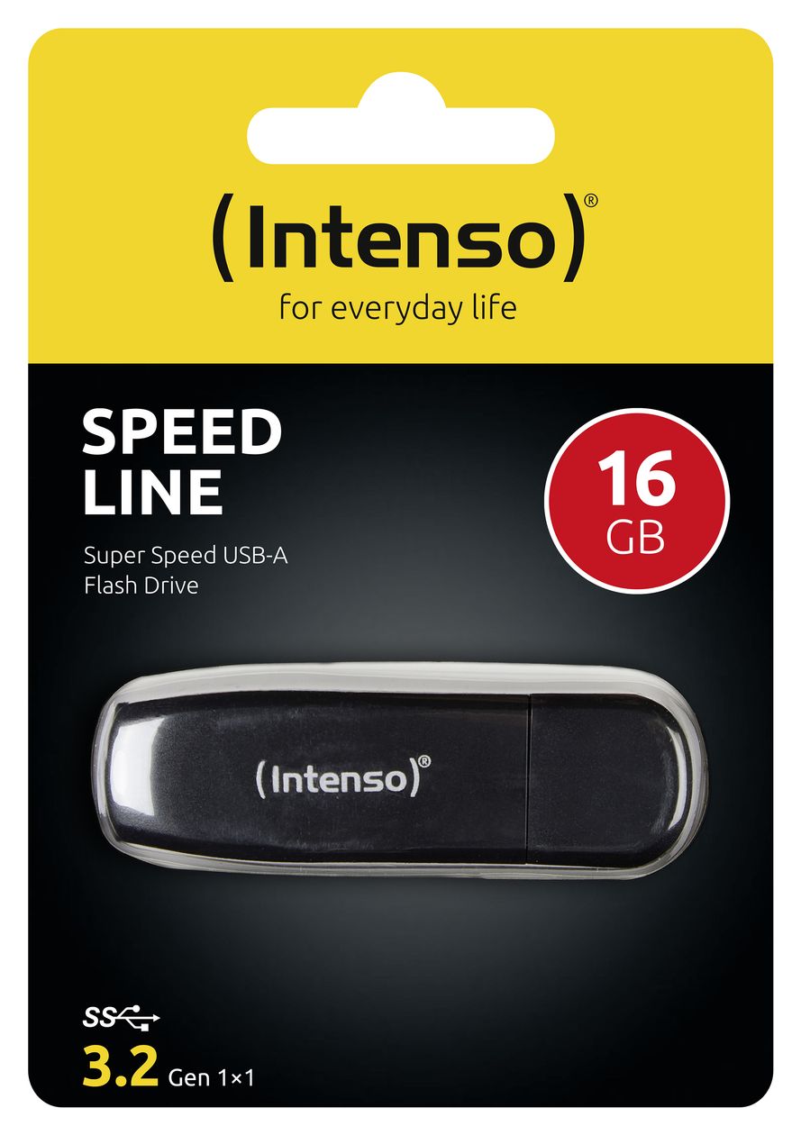 Speed Line USB Typ-A Stick 16 GB  (Schwarz) 