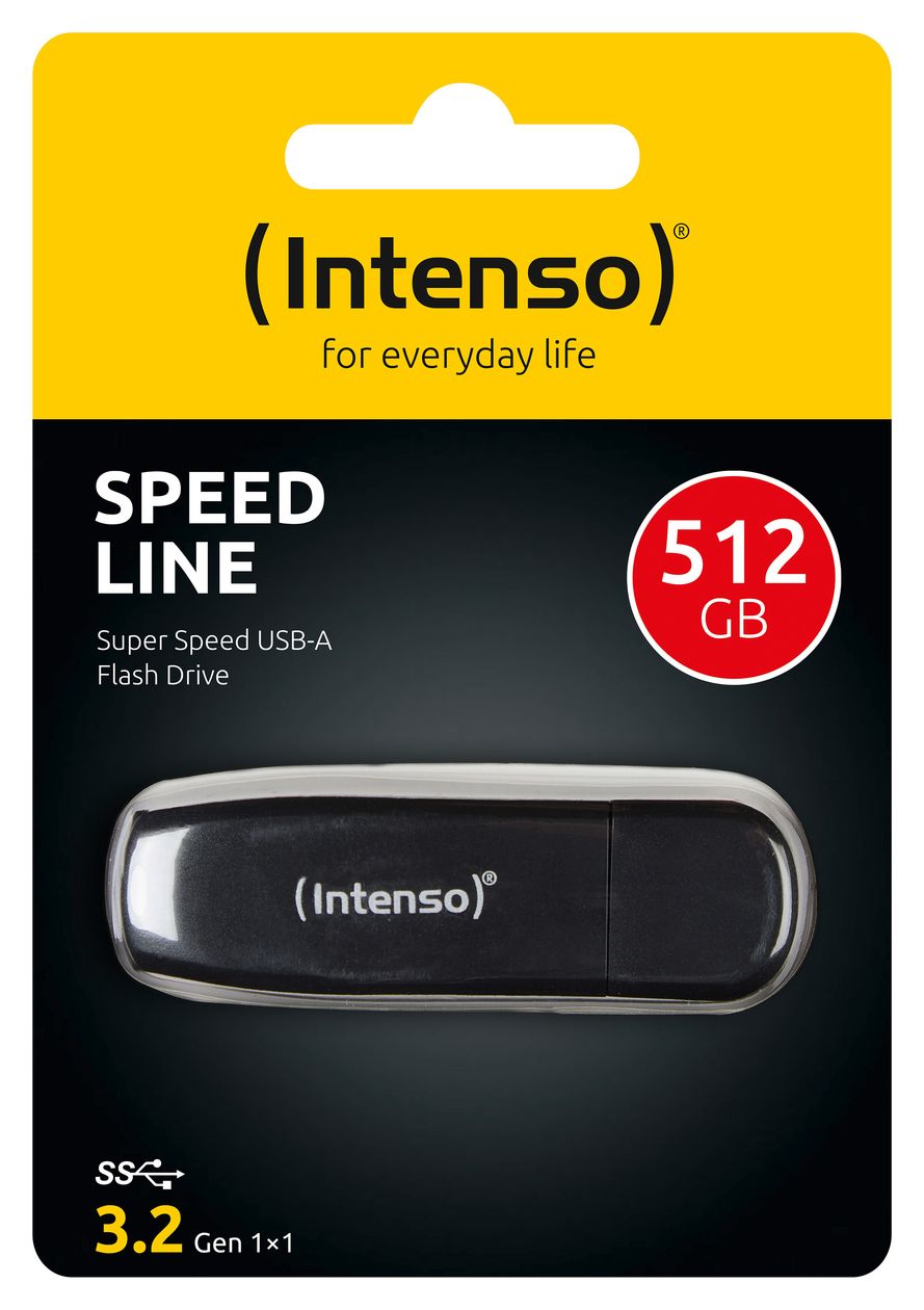 Speed Line USB Typ-A Stick 512 GB  (Schwarz) 