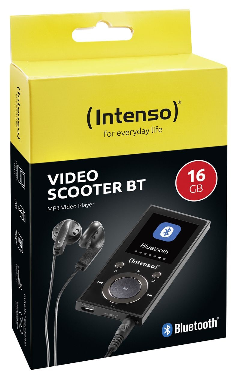 Video Scooter BT MP3-Player 16 GB  (Schwarz) 