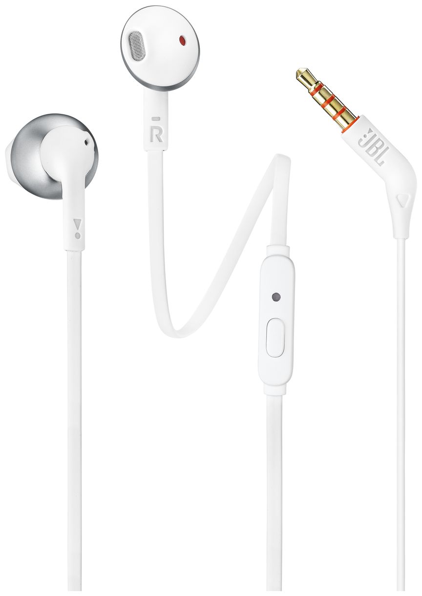 Tune 205 In-Ear Kopfhörer Kabelgebunden (Chrom, Weiß) 
