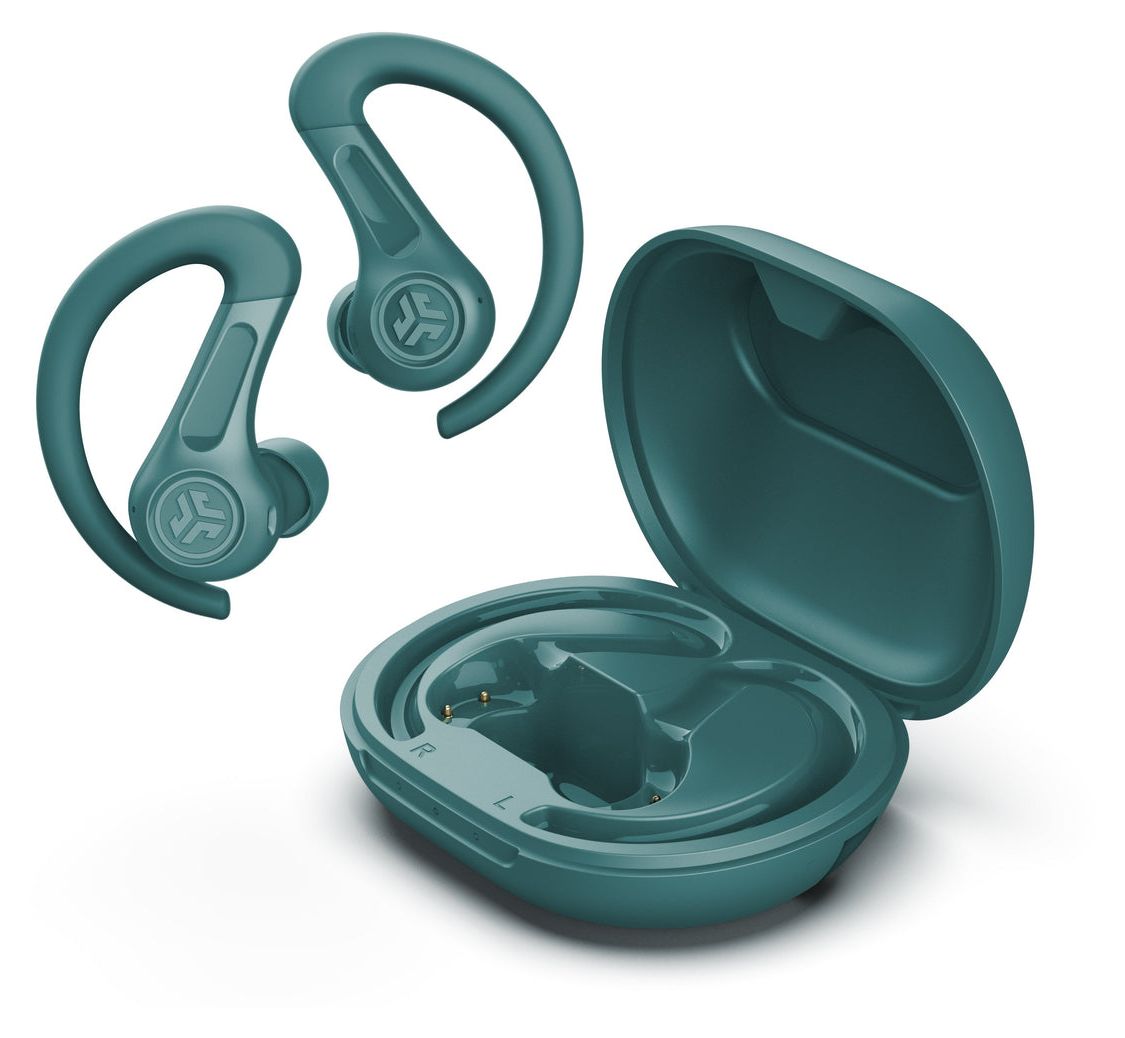 JBuds Sport In-Ear Bluetooth Kopfhörer Kabellos TWS 14 h Laufzeit IP66  (Türkis) 