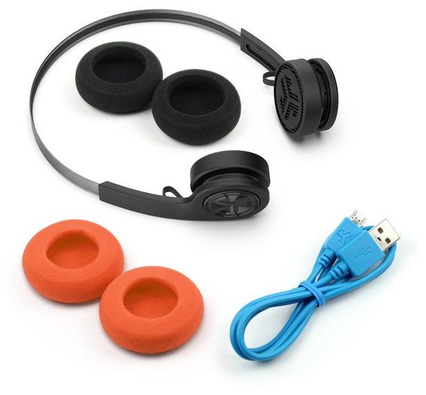 Rewind Wireless Retro Ohraufliegender Bluetooth Kopfhörer kabelgebunden&kabellos 12 h Laufzeit (Schwarz) 