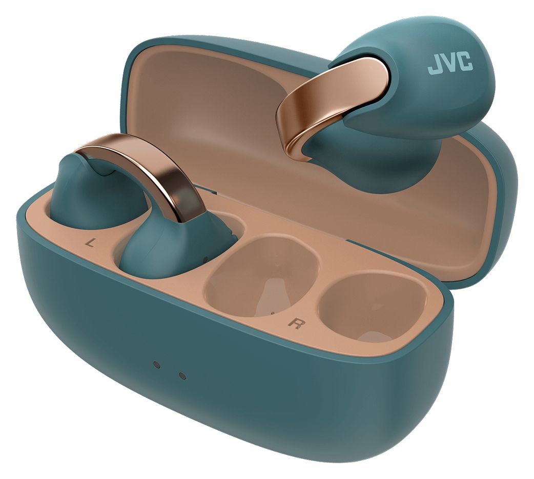 HA-NP1T In-Ear Bluetooth Kopfhörer Kabellos TWS IPX4 USB Typ-C  (Blau, Gold) 