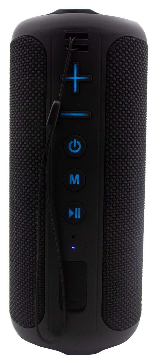 24EX 16 W Bluetooth Lautsprecher IPX6 Laufzeit bis 8 h  (Aluminium, Schwarz) 