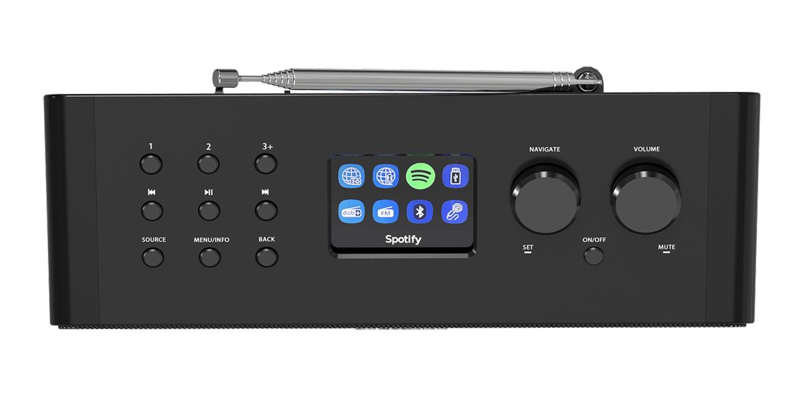 CR-ST90S-B Bluetooth DAB+, FM Radio Internet  (Schwarz) 