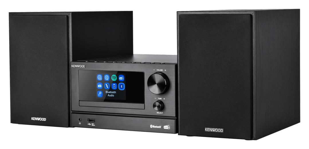 M-7000S-B Home-Audio-Minisystem DAB+, FM 30 W Bluetooth  (Schwarz) 