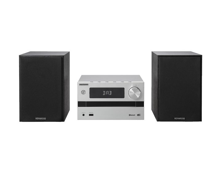 M-720DAB Heim-Audio-Mikrosystem DAB, DAB+, FM 25 W Bluetooth  (Schwarz, Silber) 