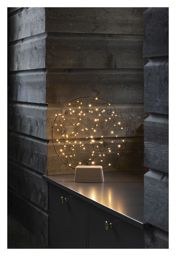 1783-787 Metallsilhouette Ring Holz LED Ultra-Warmweiß(2200K) Bernstein 