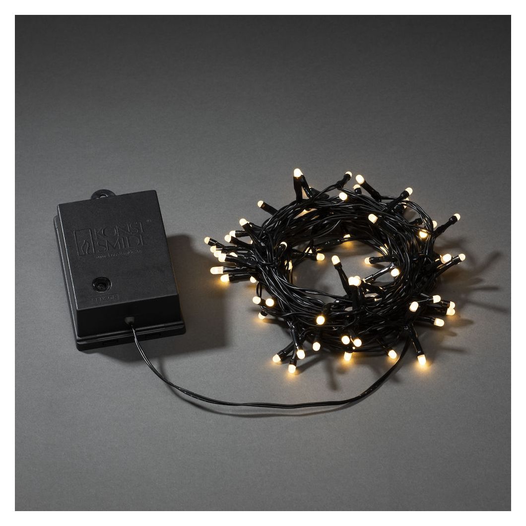 3728-130	Lichterkette 80 LED 7900 mm Ultra-Warmweiß(2500K) Warmweiß Batterie/Akku 