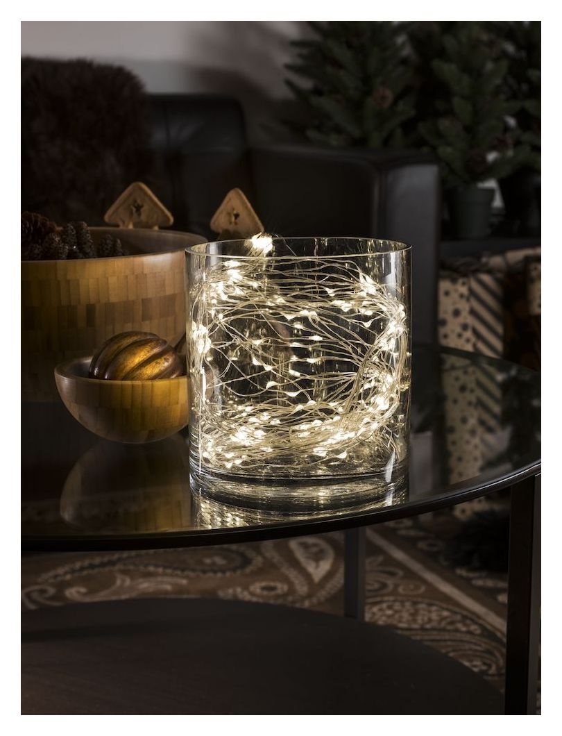 LED Tropfenlametta 10 Straenge 
