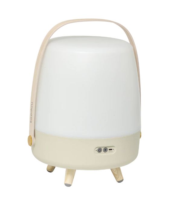 Lite-up Play 2.0 10 W Bluetooth Lautsprecher Laufzeit bis 11 h  (Sand, Weiß, Holz) 