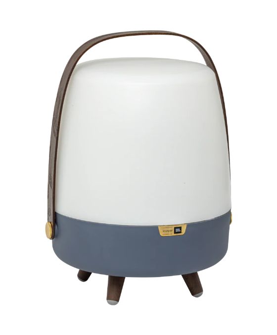 Lite-up Play 2.0 10 W Bluetooth Lautsprecher Laufzeit bis 11 h  (Blau, Weiß, Holz) 