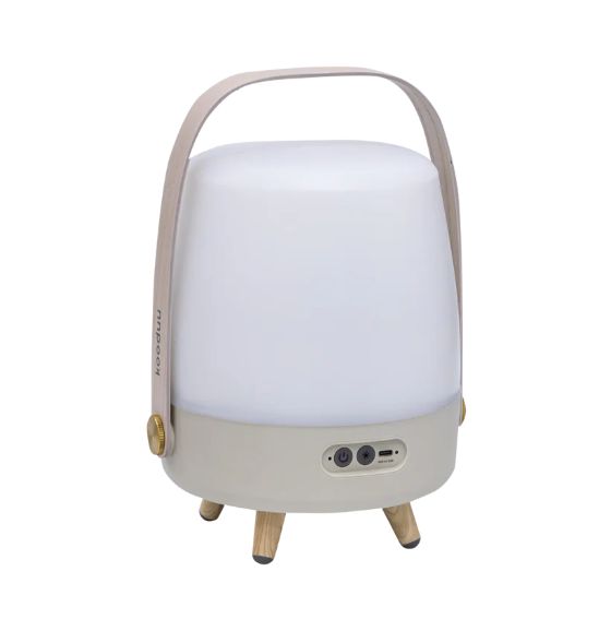 Lite-up Play Mini 8 W Bluetooth Lautsprecher Laufzeit bis 11 h  (Sand, Weiß, Holz) 