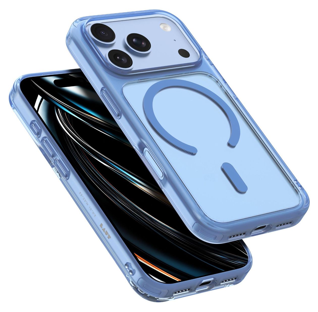 Crystal Fluro Cover für Apple iPhone 18 Pro  (Blau, Transparent) 