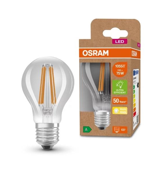 Classic LED Lampe Tropfen E27 EEK: A 1055 lm Warmweiß (3000K) entspricht 75 W 