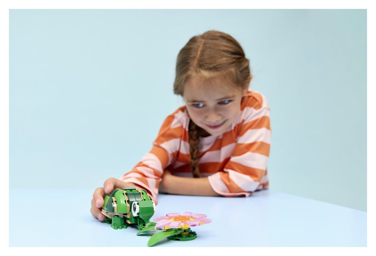 Creator 3-in-1 Schildkröte mit Seerose Bauset 124 Teile  (Mehrfarbig) 