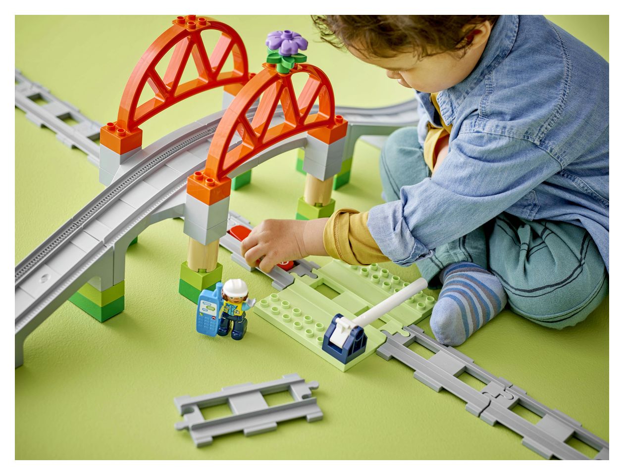 Eisenbahnbrücke und Schienen – Erweiterungsset 