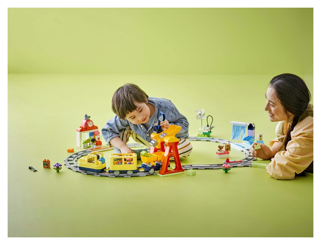 Große interaktive Eisenbahn 