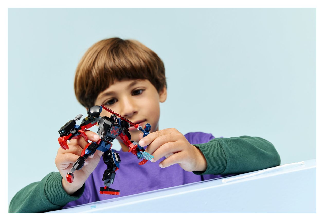 Miles Morales Mech vs. Spider-Man 2099 