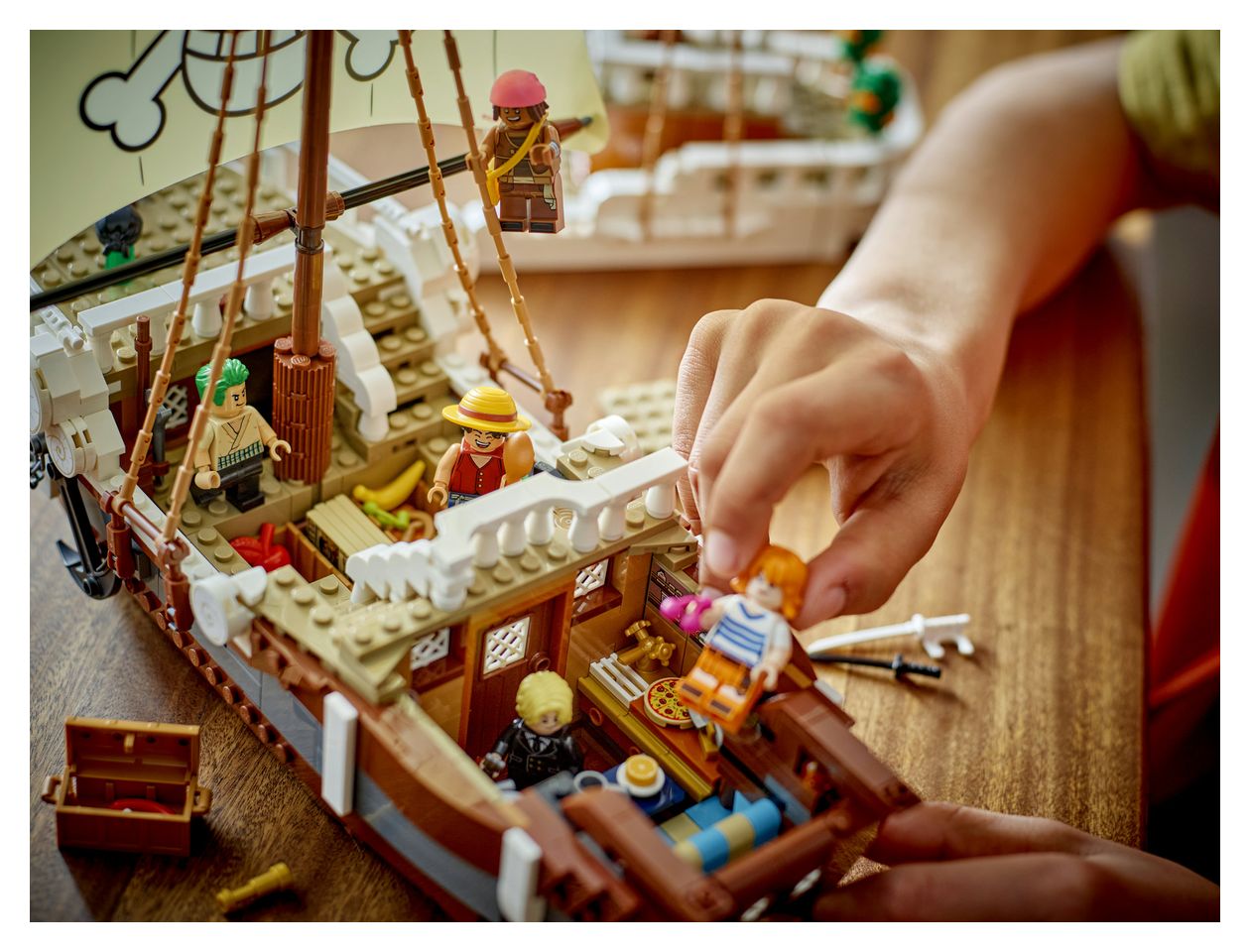 ONE PIECE Das Piratenschiff Flying Lamb Bauset 1376 Teile  (Mehrfarbig) 