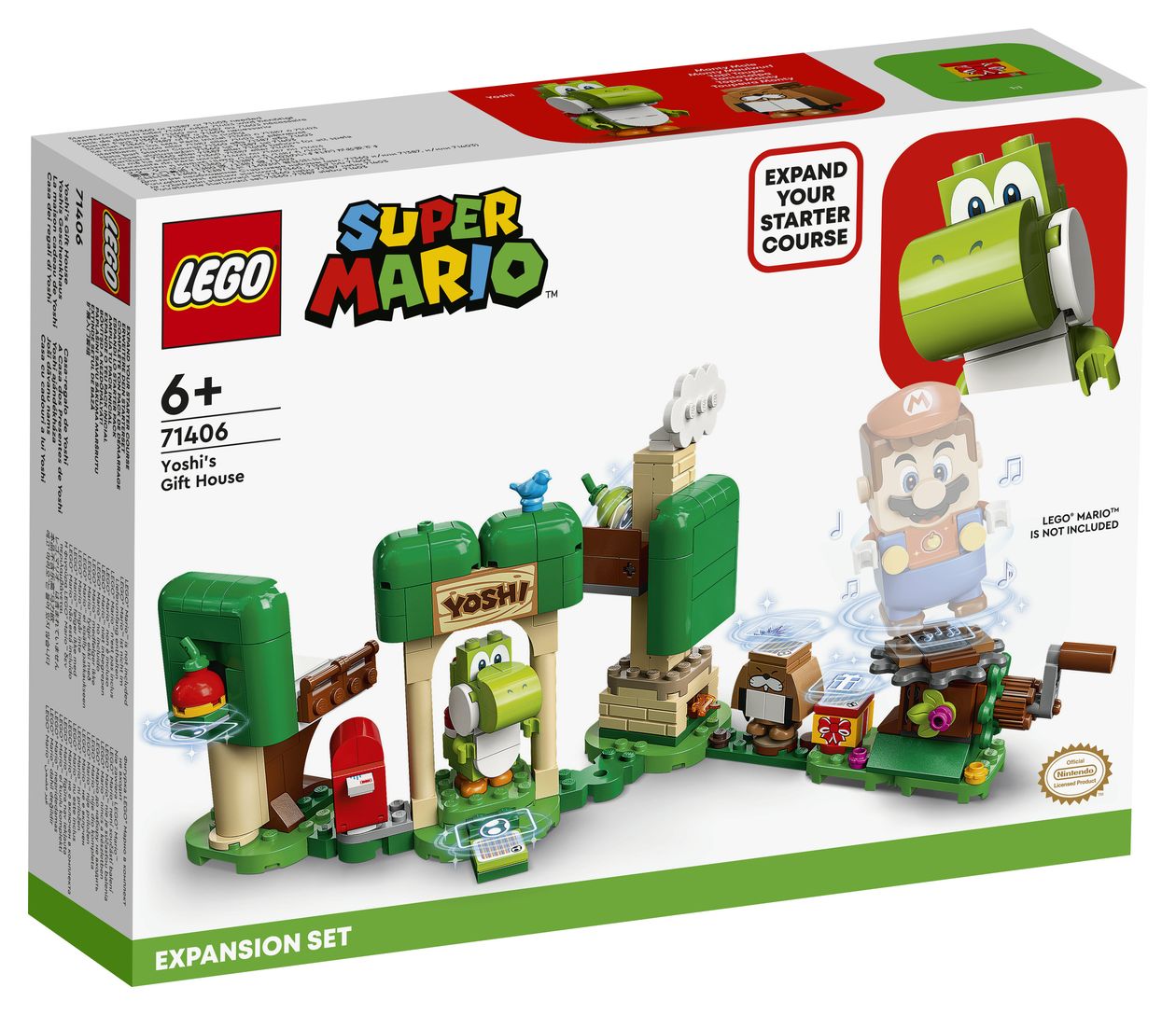 Super Mario Yoshis Geschenkhaus Erweiterungsset 246 Stück(e)  (Mehrfarbig) 