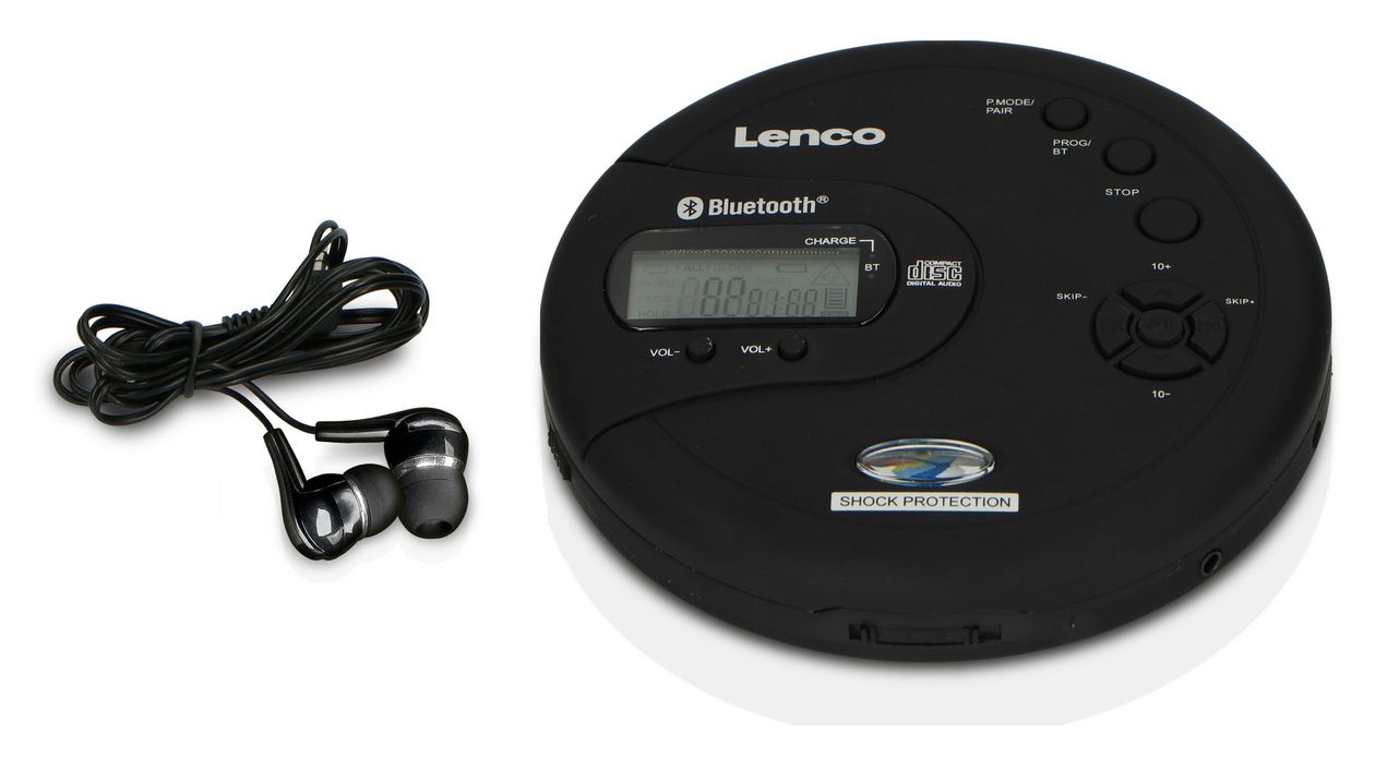 CD-300BK portabler CD Player  (Schwarz) 