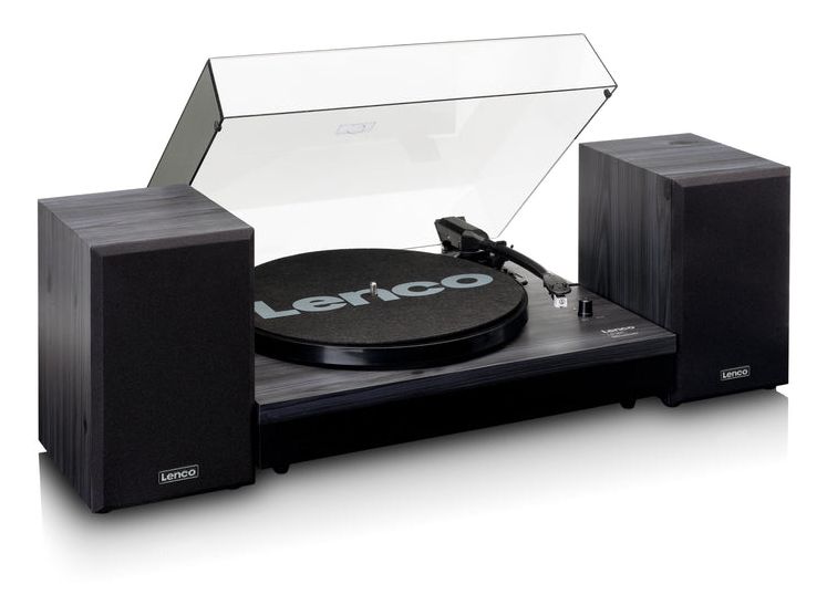 LS-301 Audio-Plattenspieler mit Riemenantrieb  (Schwarz) 