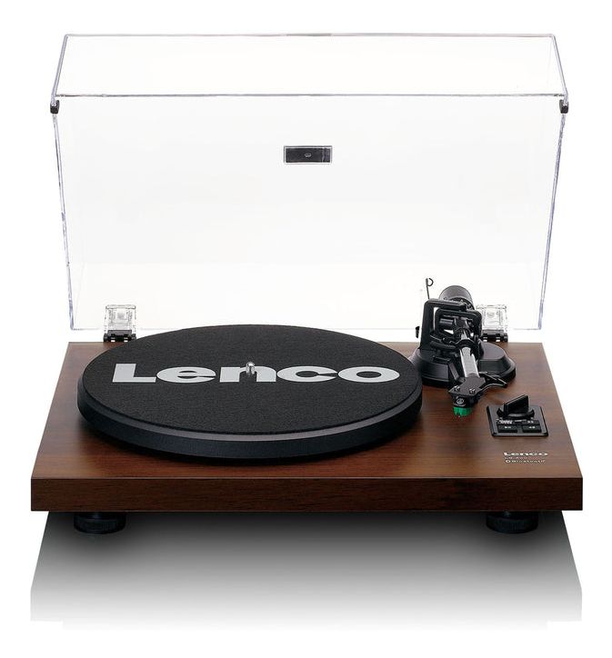 LS-600 Audio-Plattenspieler mit Riemenantrieb  (Schwarz, Holz) 