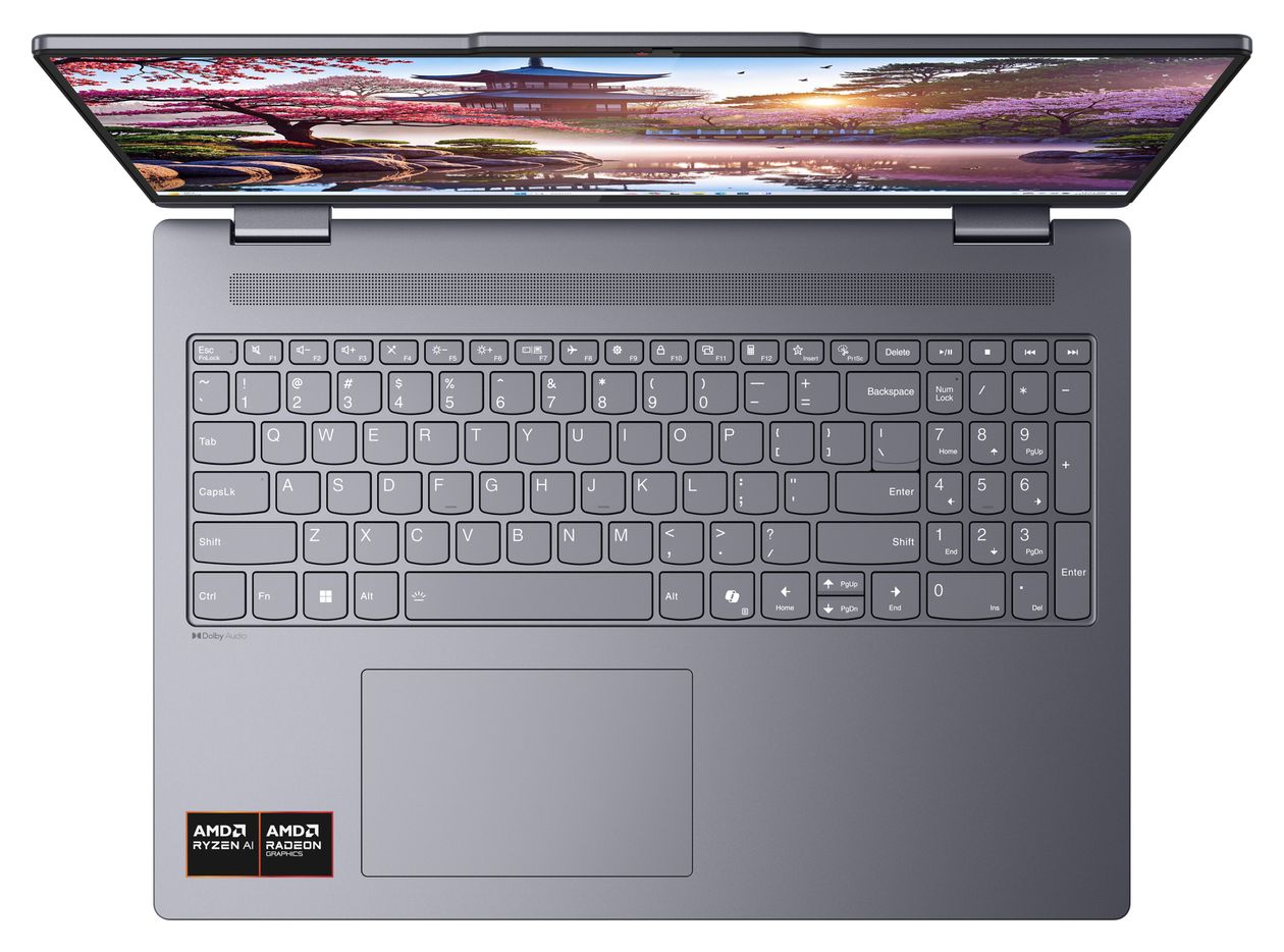 IdeaPad 5 2-in-1 16AKP10 Copilot+ WUXGA Notebook 40,6 cm (16 Zoll) 1920 x 1200 Pixel 512 GB SSD Windows 11 Home AMD Ryzen 5 max. 4,8 GHz  (Grau) 